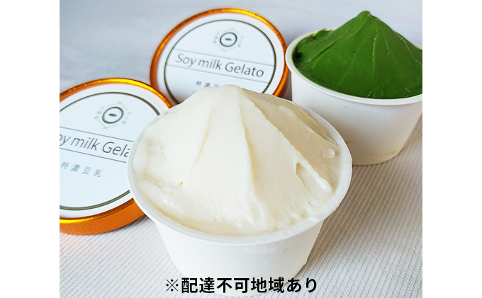 ジェラート 大和大鉄砲大豆 豆乳ジェラート 2種類 計6個 プレーン 抹茶 食べ比べ 植物性100％ 大豆 豆乳 特濃豆乳 アイス アイスクリーム スイーツ おやつ 抹茶スイーツ 抹茶アイス アレルギー ヴィーガン ビーガン 冷凍 冷凍配送 奈良 奈良県