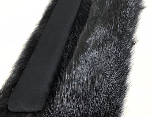 ファーカフス アームウォーマー ブラックミンク ナチュラル／西本毛皮商店 豪華 毛皮 リアルファー 綺麗目 上品 お洒落 ファッション