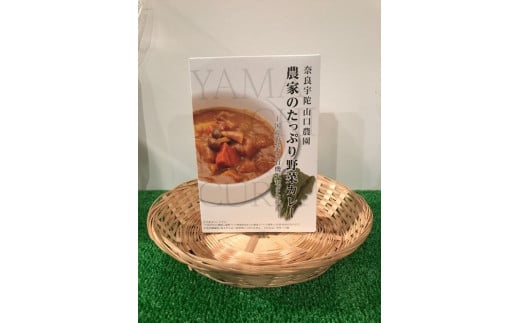 定期便 ３ヶ月 山口農園 有機野菜 おまかせセット＋カレー２箱 詰合せ 冷蔵 月１回 ／山口農園 有機野菜 伝統野菜 オーガニック ベジタリアン 定期便 カレー 無農薬 野菜セット 送料無料 無農薬 農家直送 ふるさと納税 詰め合わせ 奈良県 宇陀市 ふるさと納税