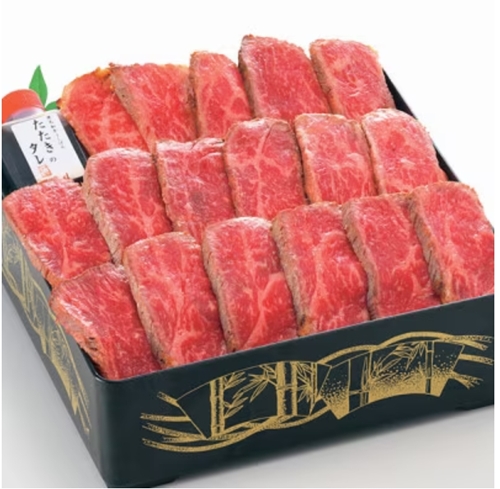 (冷凍) プレミアムロースト ・ プレミアム雅 お重 2段 ／ うし源 本店 ふるさと納税 ステーキ タタキ 風 A5 イチボ トモサンカク 焼肉 父の日 奈良県 宇陀市 お中元 贈答用 贈り物 暑中見舞い お土産 お歳暮 内祝いまとめ買い 美味しい部位 キャンプ 送料無料 正月