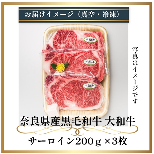 （冷凍） 大和牛 ステーキ サーロイン (200g×3枚) ／ 金井畜産 焼肉 キャンプ バーベキュー アウトドア 贈答 父の日 母の日 奈良県 宇陀市 お中元 贈答用 贈り物 暑中見舞い お土産 お歳暮 内祝い 美味しい部位 送料無料 ふるさと納税