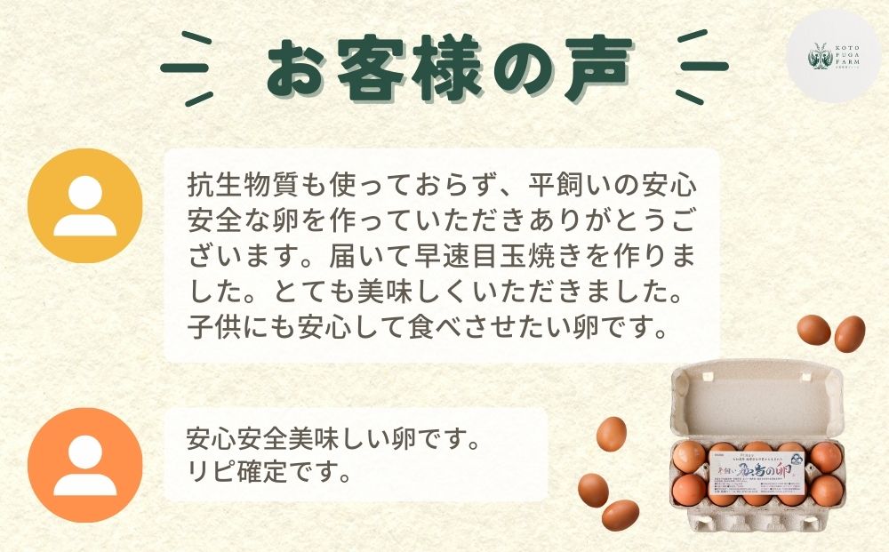 【毎月定期便／3ヶ月】平飼い飛鳥の卵 40個／ 卵 たまご 玉子 生卵 鶏卵 生たまご たまごかけごはん 卵焼き 目玉焼き 冷蔵 チルド 古都風雅ファーム 奈良県 宇陀市