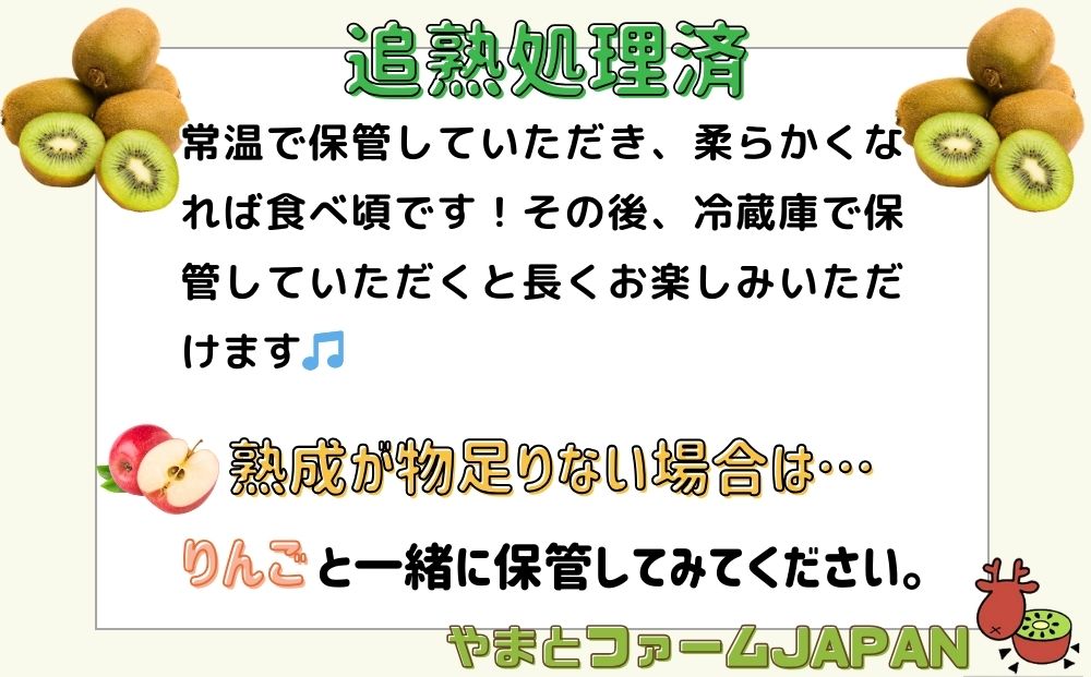 ＜12月以降順次発送＞ こだわり プレミアムキウイフルーツ Mサイズ 17個×2箱入 追熟処理済／ ふるさと納税 キウイ キウイフルーツ ギフト 栄養 果物 お土産 化学肥料不使用 特別栽培 塩 奈良県 宇陀市 やまとファームJAPAN