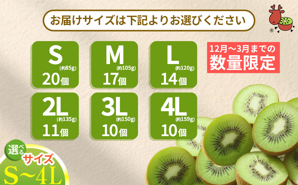 ＜2026年12月～3月順次発送＞ こだわり プレミアムキウイフルーツ Mサイズ 17個×2箱入 追熟処理済／ ふるさと納税 キウイ キウイフルーツ ギフト 栄養 果物 お土産 化学肥料不使用 特別栽培 塩 奈良県 宇陀市 やまとファームJAPAN