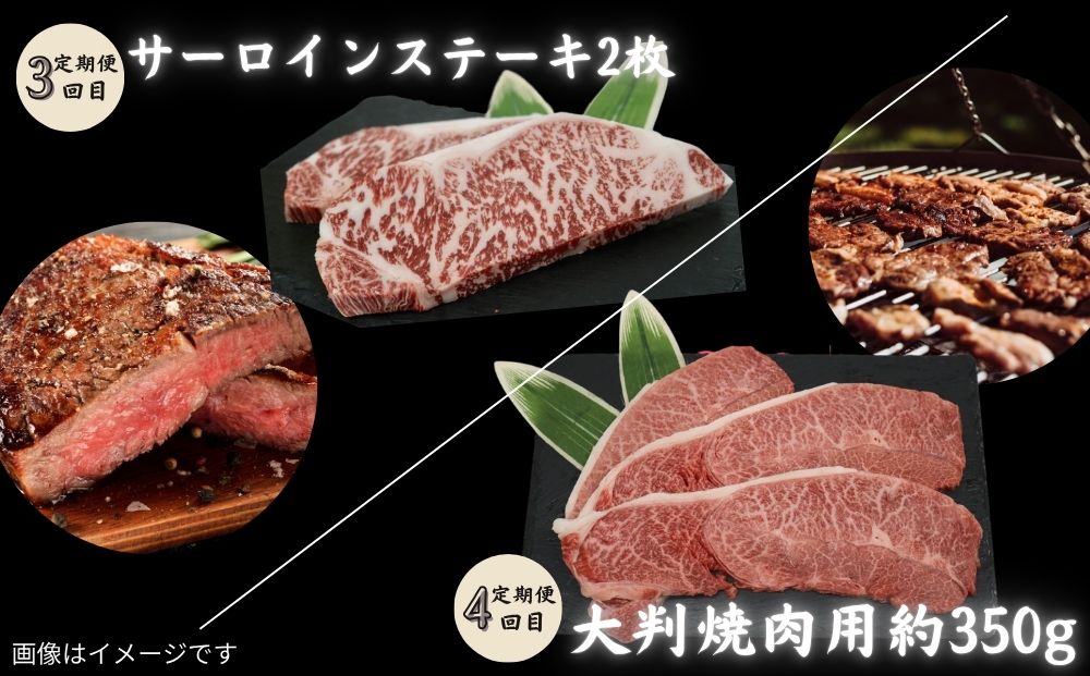 【宇陀里牛 定期便6回 (小人数向け) 】宇陀里牛 食べきりサイズ ／ふるさと納税 宇陀里牛 黒毛和牛 少量 牛肉セット 焼肉 ステーキ すき焼き 6回配送 国産和牛 光福久屋 奈良県 宇陀市