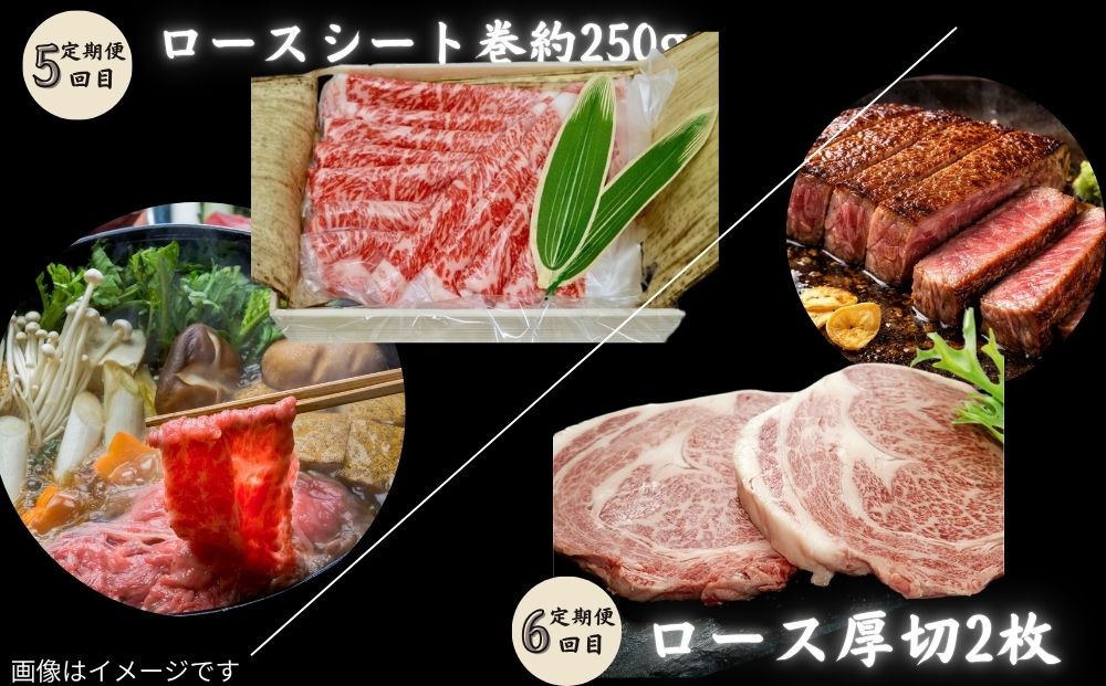 【宇陀里牛 定期便6回 (小人数向け) 】宇陀里牛 食べきりサイズ ／ふるさと納税 宇陀里牛 黒毛和牛 少量 牛肉セット 焼肉 ステーキ すき焼き 6回配送 国産和牛 光福久屋 奈良県 宇陀市