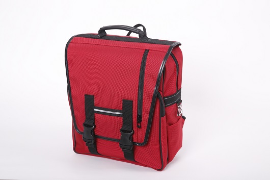 小学生リュック RD-34 レッド／大きめ 通学 A4 リュック型 ランドセル 塾 通学カバン ランドセル代わり ナイロン 防水 軽量 撥水 ふるさと納税