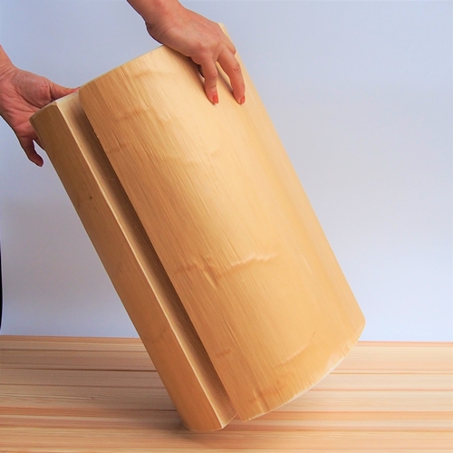 森の丸太スツール＜ヒノキ持ち手付き／磨き丸太仕上げ＞ / スツール オットマン 椅子 背割りあり LOGSTOOL サイドテーブル カフェ キャンプ 天然素材 おしゃれ ベンチ ヴィンテージ 木製 アンティーク インテリア 送料無料 MORITO 森庄銘木 ふるさと納税