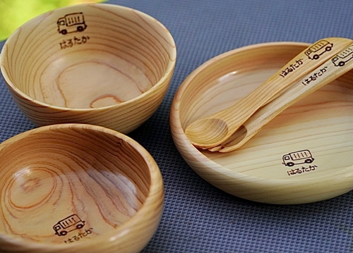 ベビー食器 お食い初め食器 津田瑞苑／出産祝い 離乳食 食器 ベビー用品 木製 奈良県 宇陀市 榛原