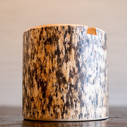 森の丸太スタンド 「SABI」 スマホスタンドとエコバッグセット／ヒノキ 錆丸太 ギフト カバー無し推奨 テレワーク 低炭素 間伐材 侘び寂 丸太仕上げ 天然素材 木製 おしゃれ MORITO 森庄銘木 奈良県 宇陀市 送料無料 ふるさと納税