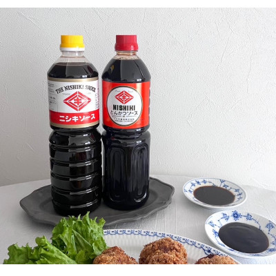 醤油屋のこだわりソース!とんかつソース1.8L・ニシキソース(ウスター)1.8L　各3本　計6本【1749503】