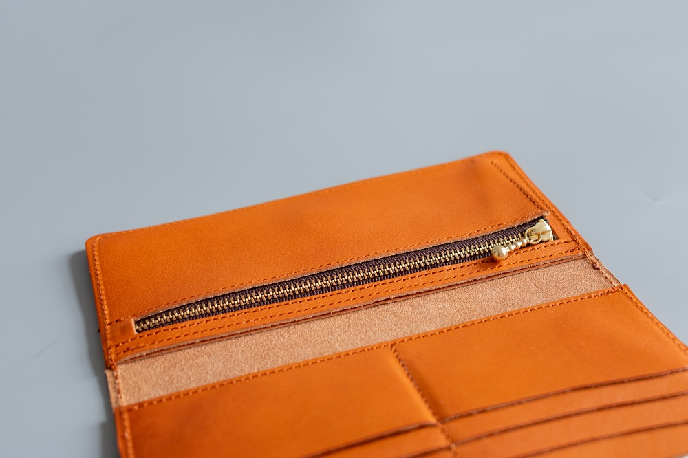 長財布（栃木レザー）ASK：レンガ