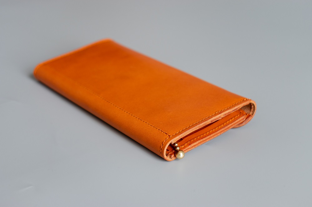 長財布（栃木レザー）ASK：レンガ