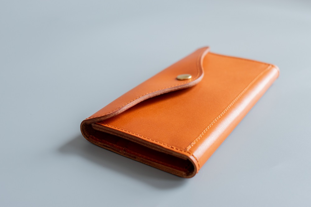 長財布（栃木レザー）ASK：レンガ