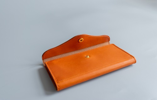 長財布（栃木レザー）ASK：レンガ