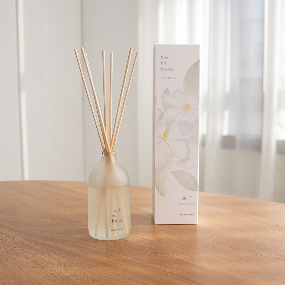 トキノハナ リードディフューザー クチナシ の 香り 晴香堂 HARUKADO toki no hana 梔子 ルームフレグランス 芳香剤 インテリア アロマ  香り リビング 玄関 ベッドルーム プレゼント ギフト