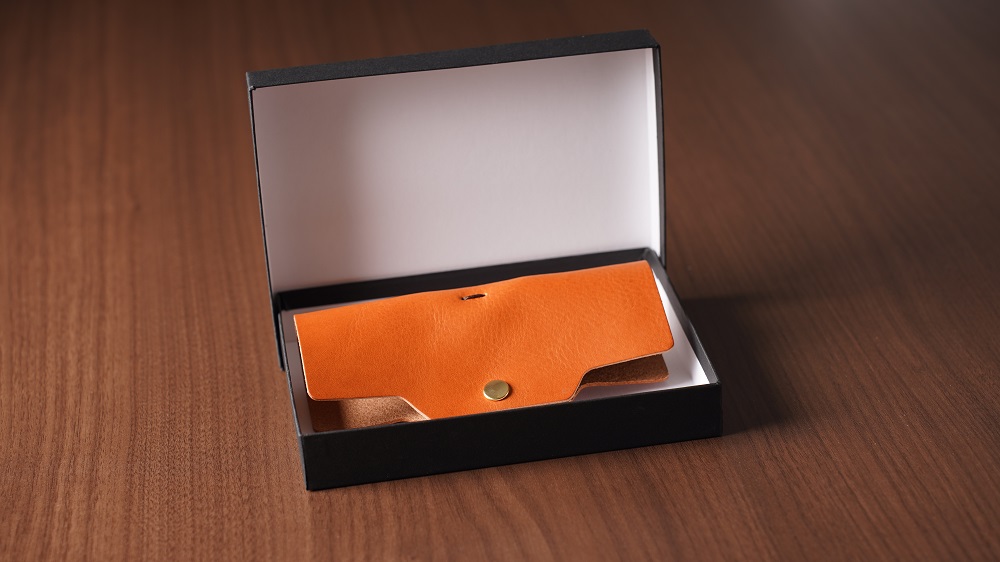 メガネケース（イタリアレザー　ネブラスカ）ASK：ブラック