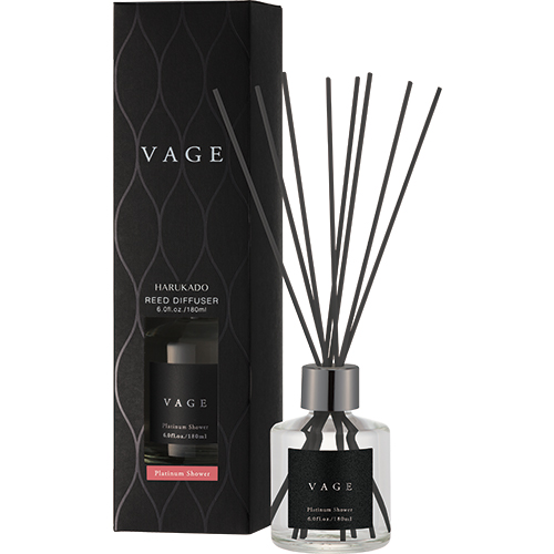 バーグ リード ディフューザー プラチナシャワー 晴香堂 HARUKADO VAGE  ルームフレグランス 芳香剤 インテリア アロマ 香り リビング 玄関 ベッドルーム 車 プレゼント ギフト
