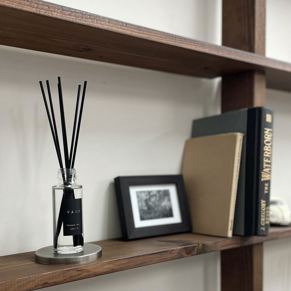 バーグ １００ リード ディフューザー プラチナシャワー 晴香堂 HARUKADO VAGE  ルームフレグランス 芳香剤 インテリア アロマ 香り リビング 玄関 ベッドルーム 車 プレゼント ギフト