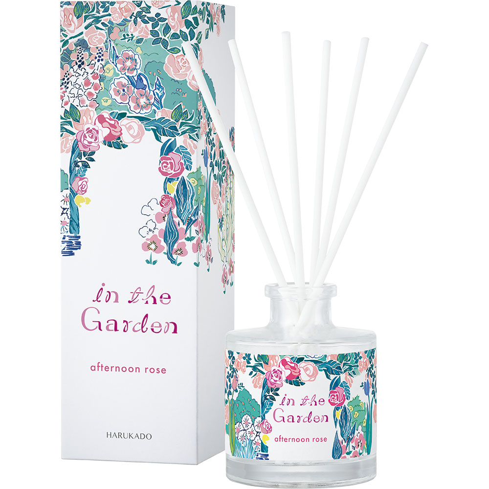 インザガーデン リード ディフューザー アフタヌーン ローズ 晴香堂 HARUKADO 芳香剤 インテリア アロマ 香り リビング 玄関 ベッドルーム 車 プレゼント ギフト