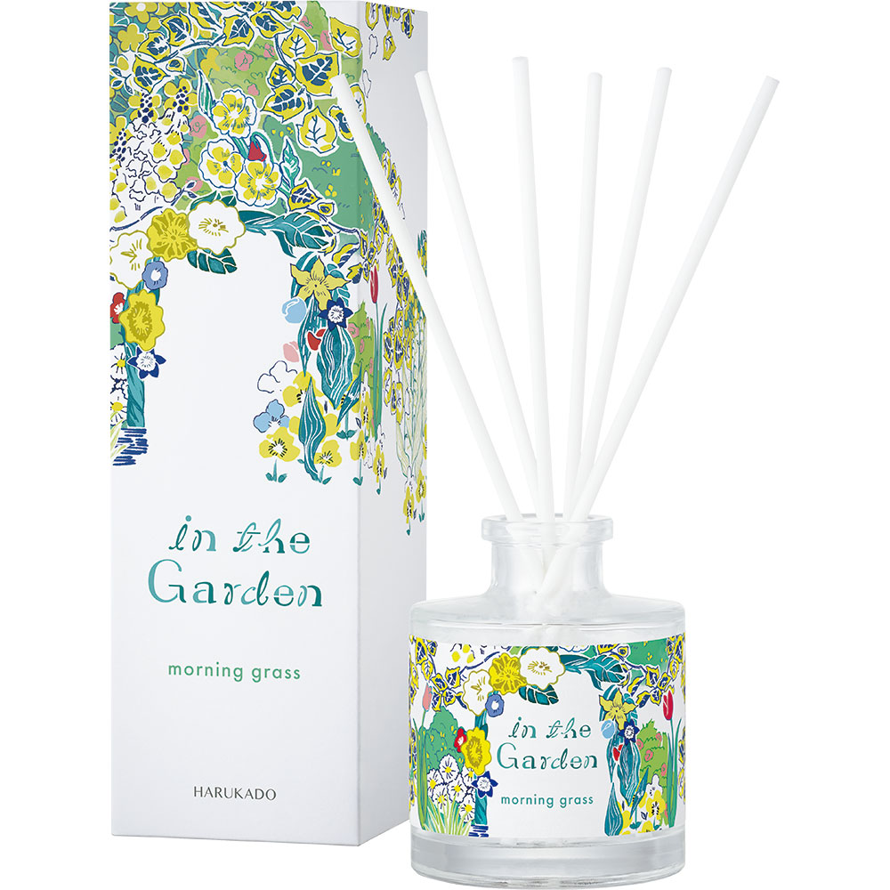 インザガーデン リード ディフューザー モーニンググラス 晴香堂 HARUKADO 芳香剤 インテリア アロマ 香り リビング 玄関 ベッドルーム 車 プレゼント ギフト