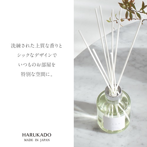 バーグ リード ディフューザー リーフィーグリーン 晴香堂 HARUKADO VAGE  ルームフレグランス 芳香剤 インテリア アロマ 香り リビング 玄関 ベッドルーム 車 プレゼント ギフト