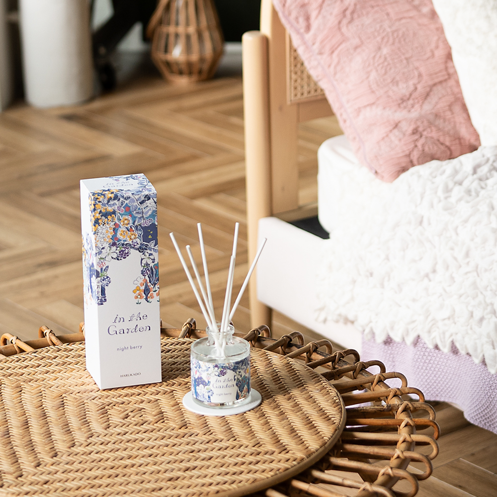 インザガーデン リード ディフューザー  ナイトベリー 晴香堂 HARUKADO 芳香剤 インテリア アロマ 香り リビング 玄関 ベッドルーム 車 プレゼント ギフト