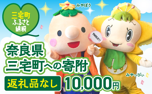三宅町への応援 寄附（返礼品はありません） 奈良県 三宅町 返礼品なし 1口 10000円