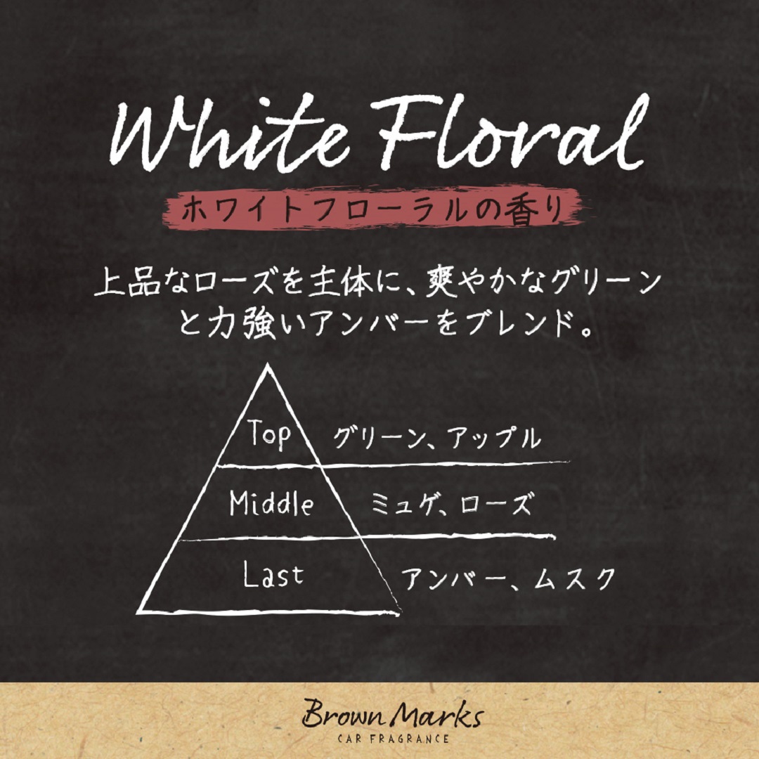 ブラウンマークスゲル ホワイトフローラル 晴香堂 HARUKADO