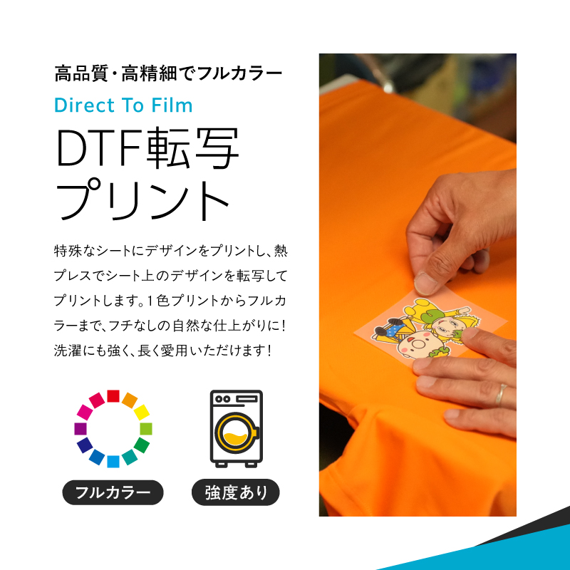 DTF 転写 プリント オリジナル オーダー ドライポロシャツ メンズ レディース イラスト：1枚