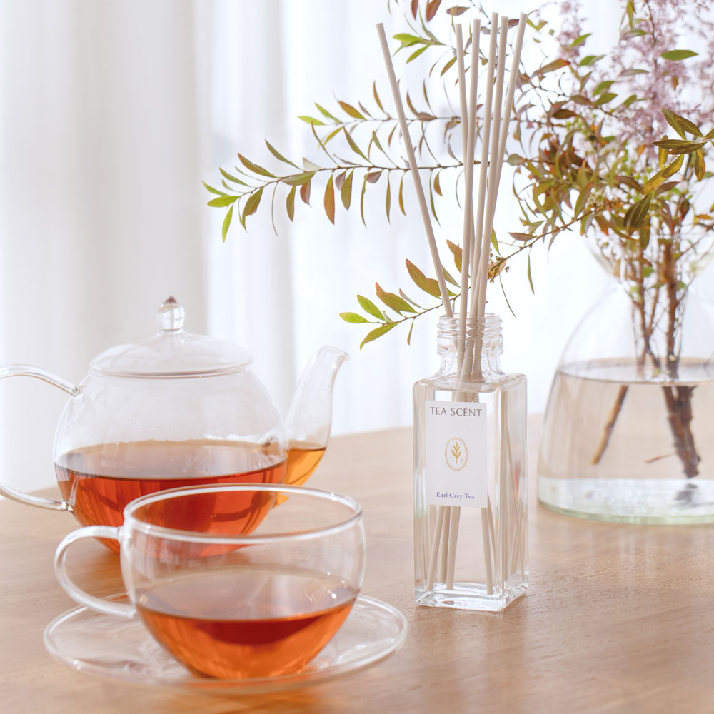 ティーセント リードディフューザー アールグレイティー の 香り 晴香堂 HARUKADO TEA SCENT ルームフレグランス 芳香剤 インテリア アロマ  香り リビング 玄関 ベッドルーム プレゼント ギフト