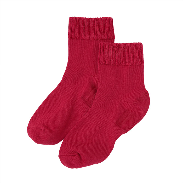 足首ゆったり 米ぬか かかとケア靴下(23〜25cm) :レッド レディース 保湿 かかとひび割れ  日本製 乾燥肌 敏感肌 ガサガサ 足裏 ひび割れ 角質ケア  温活 冷え性 ギフト 鈴木靴下：23〜25cm レッド