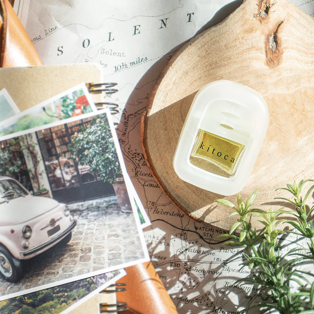 木と果 消臭クリップ リツェアクベバ ＆ カモミール 晴香堂 HARUKADO 車用 芳香剤 フレグランス