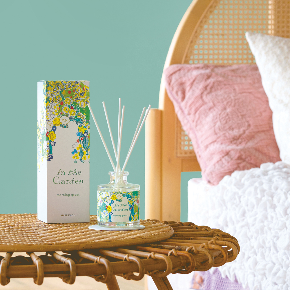 インザガーデン リード ディフューザー モーニンググラス 晴香堂 HARUKADO 芳香剤 インテリア アロマ 香り リビング 玄関 ベッドルーム 車 プレゼント ギフト