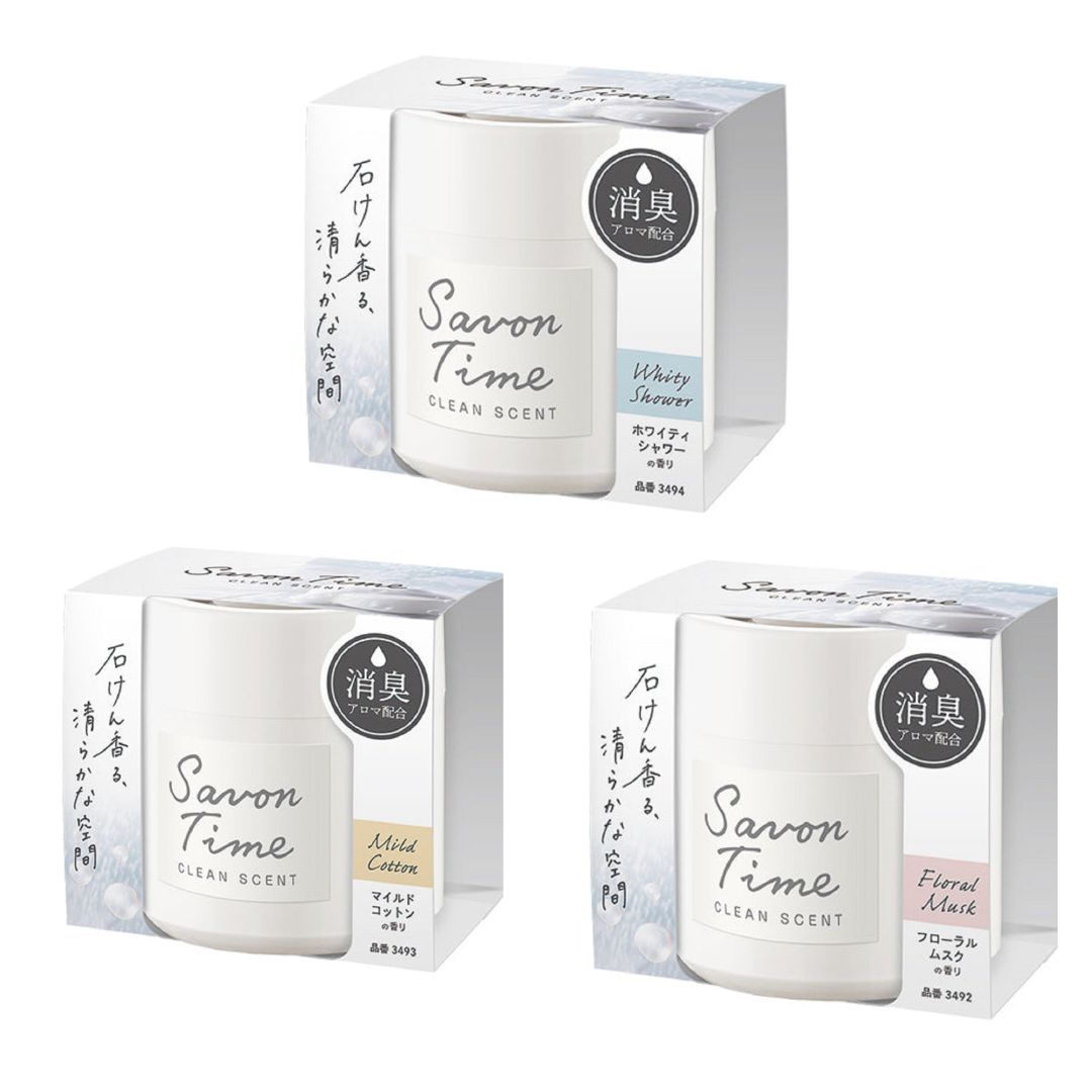 サボンタイムゲル ３種類の香りセット フローラルムスク マイルドコットン ホワイティシャワー 晴香堂 HARUKADO