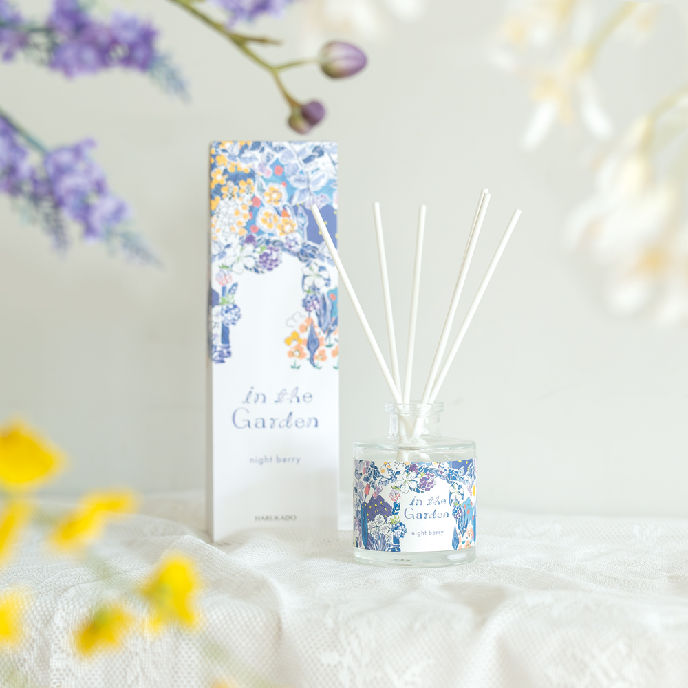 インザガーデン リード ディフューザー  ナイトベリー 晴香堂 HARUKADO 芳香剤 インテリア アロマ 香り リビング 玄関 ベッドルーム 車 プレゼント ギフト