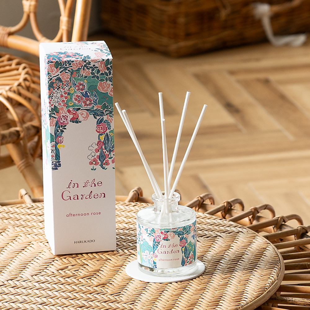 インザガーデン リード ディフューザー アフタヌーン ローズ 晴香堂 HARUKADO 芳香剤 インテリア アロマ 香り リビング 玄関 ベッドルーム 車 プレゼント ギフト