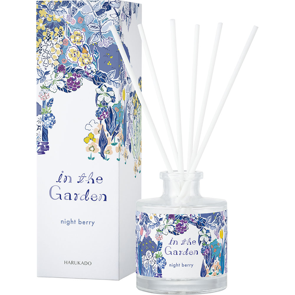インザガーデン リード ディフューザー  ナイトベリー 晴香堂 HARUKADO 芳香剤 インテリア アロマ 香り リビング 玄関 ベッドルーム 車 プレゼント ギフト