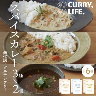 【NO CURRY, NO LIFE.】辛さマイルド l スパイスカレー3種[冷凍]【配送不可地域：離島】【1578474】