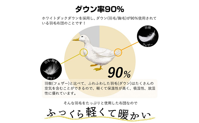 2枚組【春夏用羽毛肌掛け布団】洗える肌布団シングルダウン90％0.3kg日本製洗濯可クリーム2枚セット