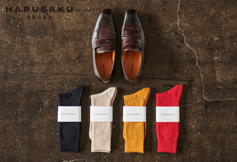 HARUSAKU プレーンリブソックス 5足セット （27cm〜29cm）／靴下  くつ下 日本製 消臭ソックス おしゃれ シンプル ビジネス カジュアル / メンズ  紳士
