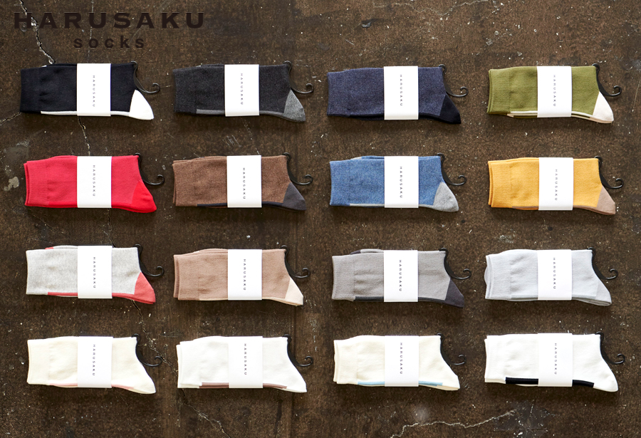 HARUSAKU バックラインソックス 5足セット （27cm〜29cm）／靴下 くつ下 日本製 消臭ソックス おしゃれ シンプル ビジネス カジュアル / メンズ  紳士
