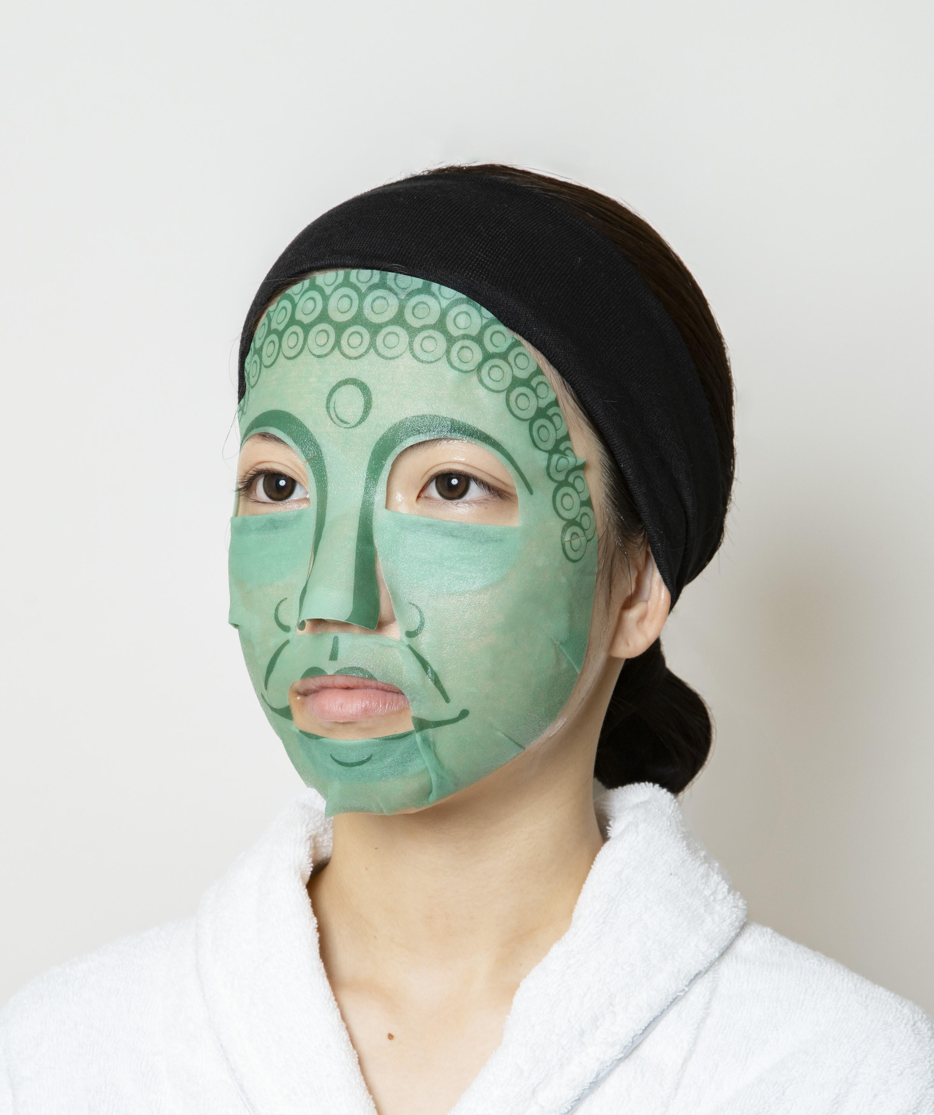 やまとcosmetic美容マスク　3種(仏顔ver／つつまし顔ver／すごみ顔ver)各2枚　6枚セット