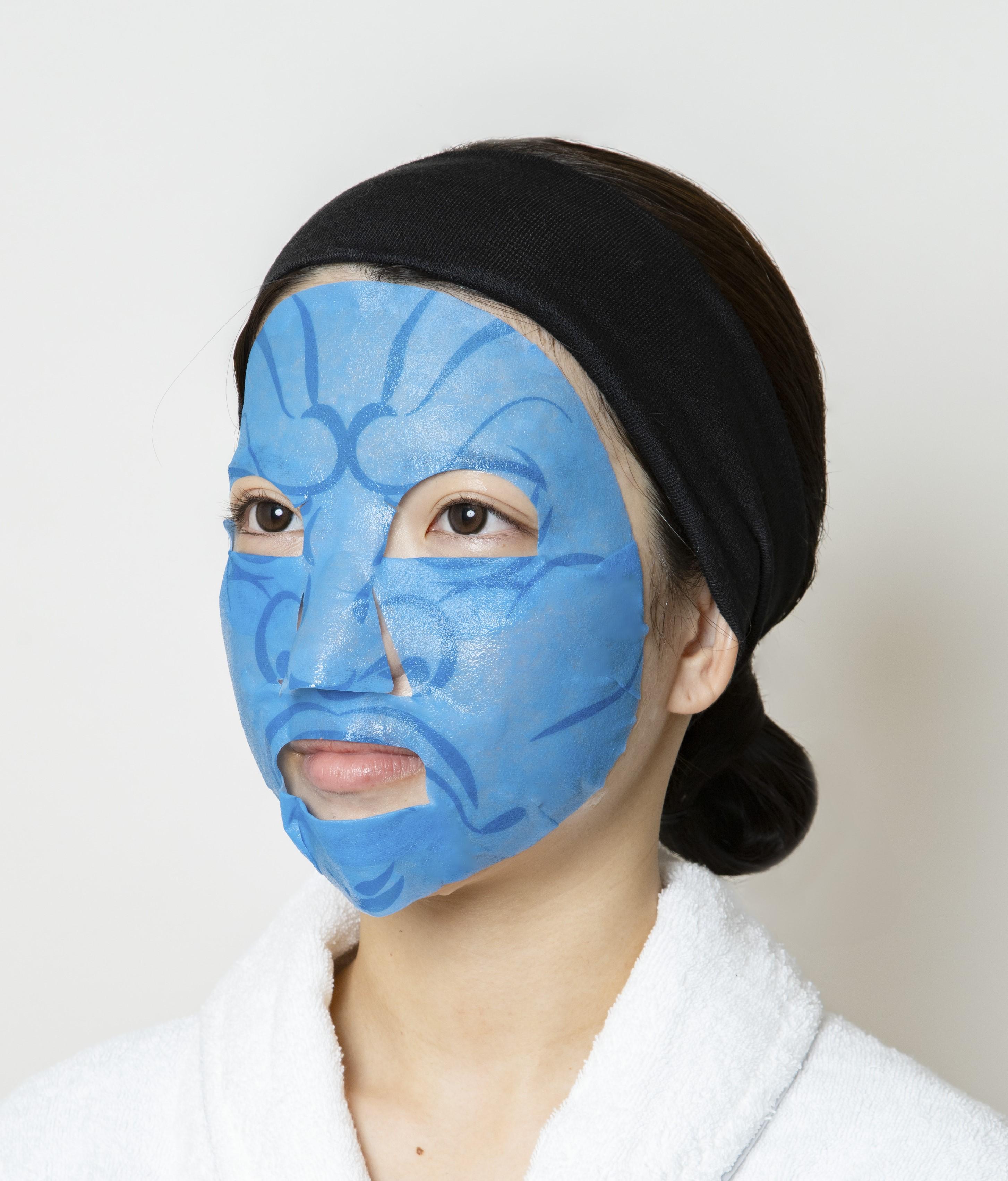 やまとcosmetic美容マスク　3種(仏顔ver／つつまし顔ver／すごみ顔ver)各2枚　6枚セット