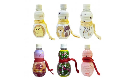 ストラップ付ひょうたんから水　350ml　6本入り