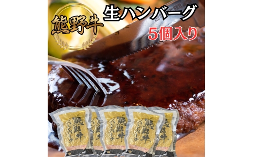 N123　熊野牛　生ハンバーグ　１５０ｇ×５個