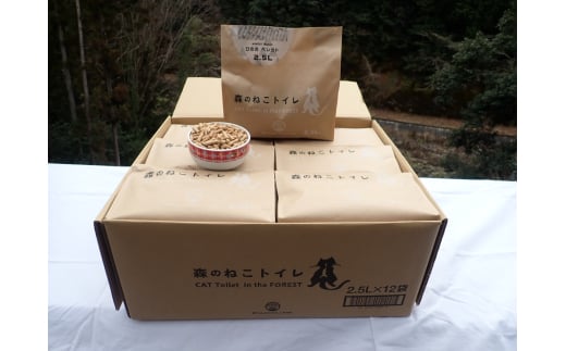 M407　森のねこトイレ２．５Ｌ×１２袋
