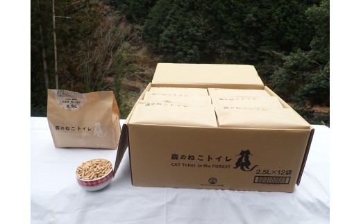 M407　森のねこトイレ２．５Ｌ×１２袋