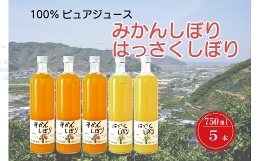 M283　１００％ピュアジュース　７５０ｍｌ　５本入り