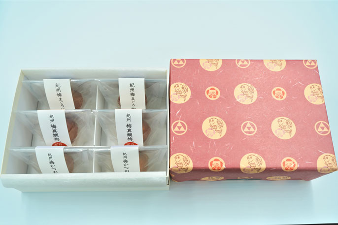 M154　【岩谷】梅真鯛梅・梅まぐろ梅・梅かつお梅　詰合せ　六個入